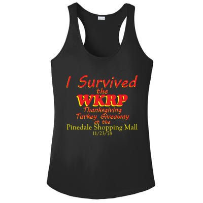 I Survived WKRP Pinedale Shopping Mall 1978 Ladies PosiCharge Competitor Racerback Tank