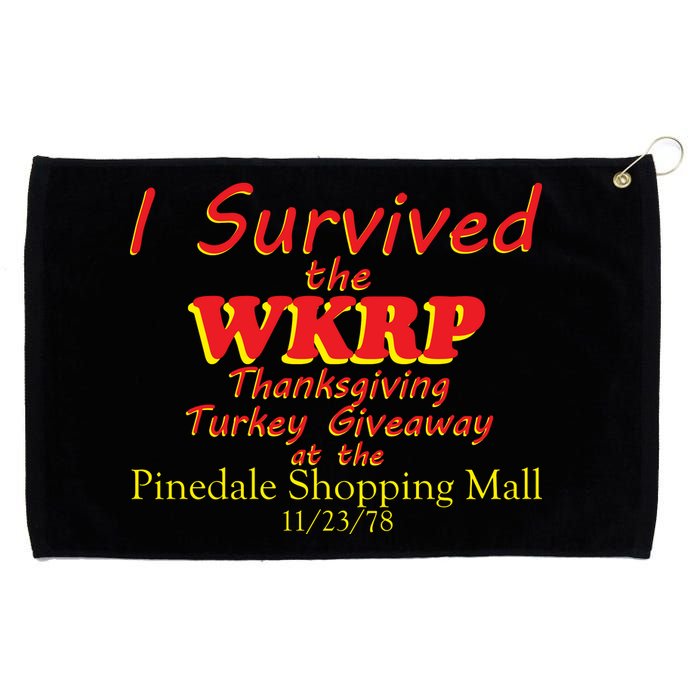 I Survived WKRP Pinedale Shopping Mall 1978 Grommeted Golf Towel