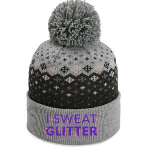 I Sweat Glitter The Baniff Cuffed Pom Beanie