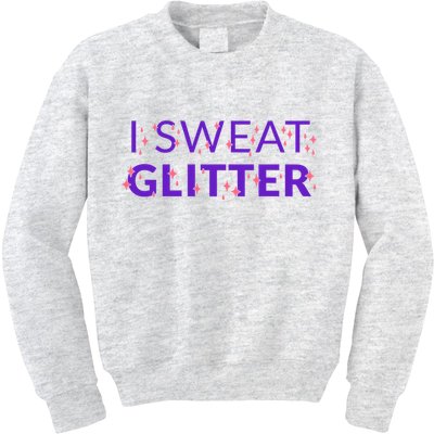 I Sweat Glitter Kids Sweatshirt
