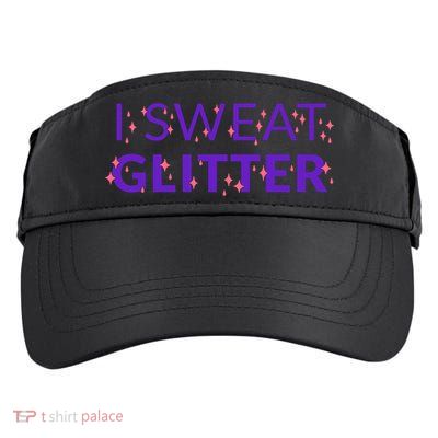 I Sweat Glitter Adult Drive Performance Visor
