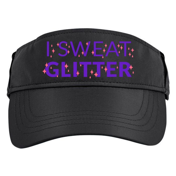 I Sweat Glitter Adult Drive Performance Visor