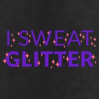 I Sweat Glitter Adult Drive Performance Visor