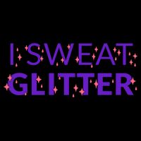 I Sweat Glitter Baby Bodysuit