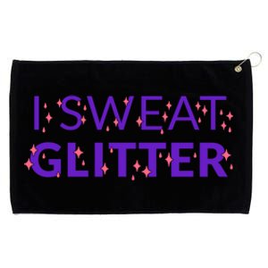 I Sweat Glitter Grommeted Golf Towel