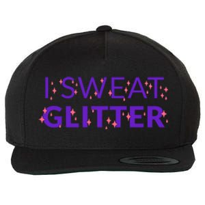 I Sweat Glitter Wool Snapback Cap