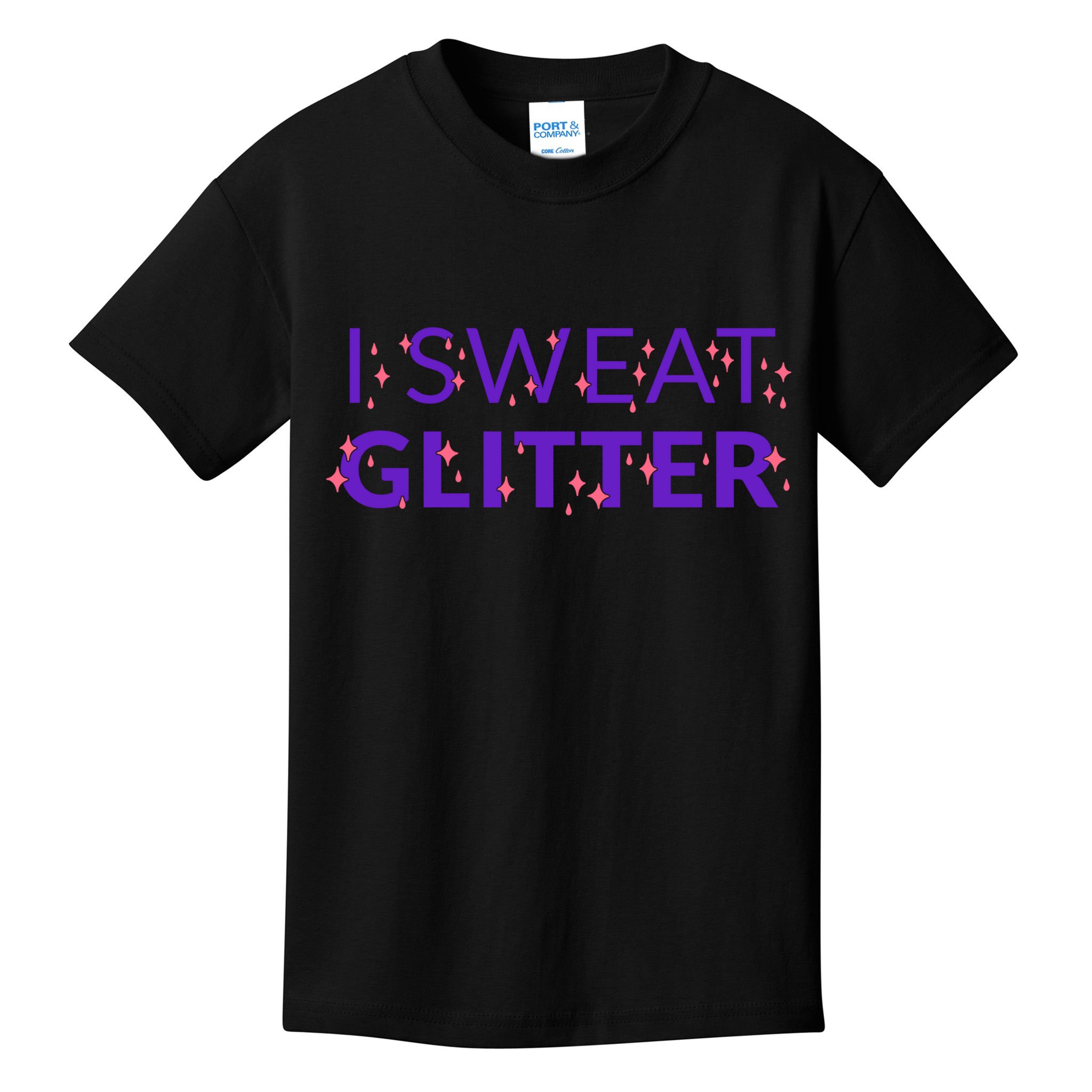 I Sweat Glitter Kids T-Shirt