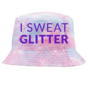 I Sweat Glitter Tie-Dyed Bucket Hat