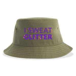 I Sweat Glitter Sustainable Bucket Hat