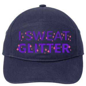 I Sweat Glitter 7-Panel Snapback Hat