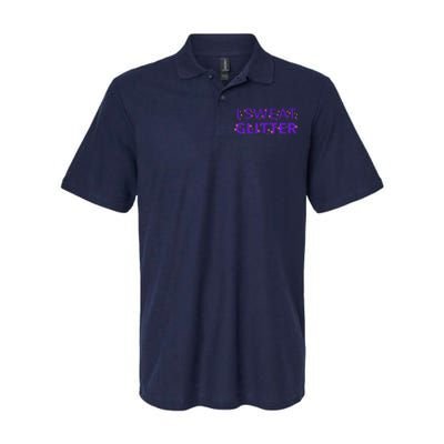 I Sweat Glitter Softstyle Adult Sport Polo