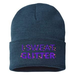 I Sweat Glitter Sustainable Knit Beanie