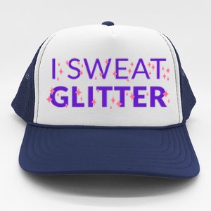 I Sweat Glitter Trucker Hat