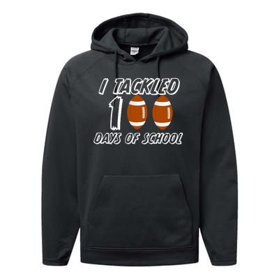 I Tackled 100 Days Of school Performance Fleece Hoodie