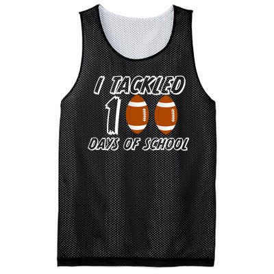 I Tackled 100 Days Of school Mesh Reversible Basketball Jersey Tank