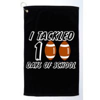 I Tackled 100 Days Of school Golf Towel