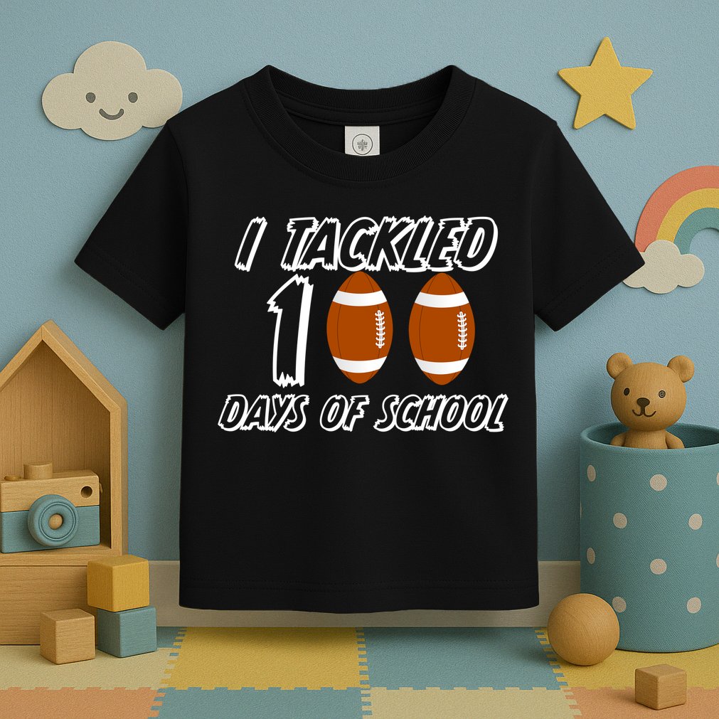 I Tackled 100 Days Of school Toddler T-Shirt