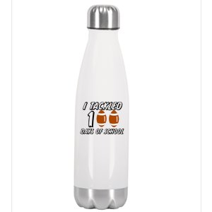 I Tackled 100 Days Of school Stainless Steel Insulated Water Bottle