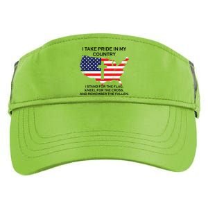 I Take Pride In My Country USA Adult Drive Performance Visor