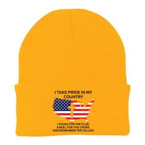 I Take Pride In My Country USA Knit Cap Winter Beanie