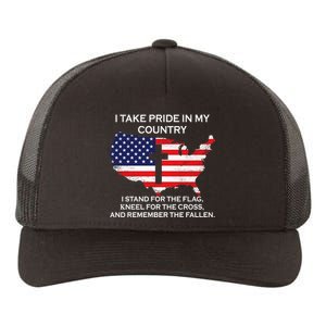 I Take Pride In My Country USA Yupoong Adult 5-Panel Trucker Hat