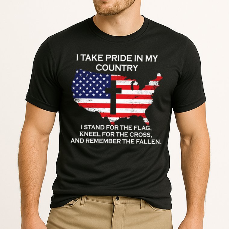 I Take Pride In My Country USA Performance Shirt