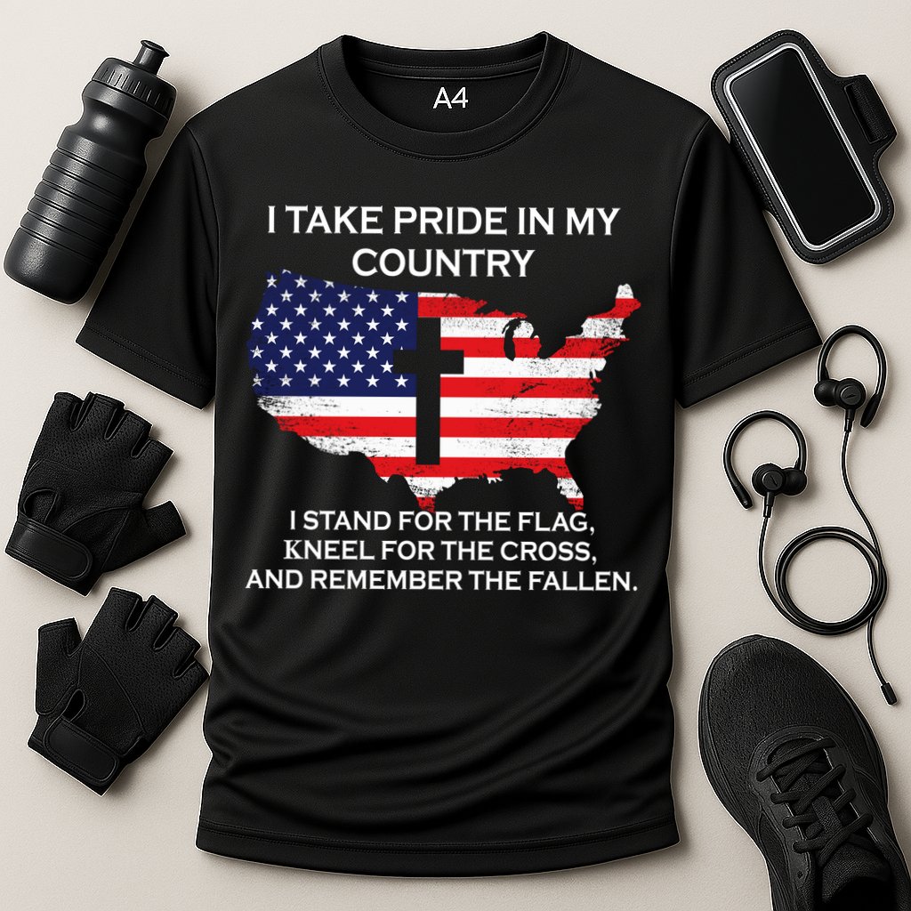 I Take Pride In My Country USA Performance Shirt
