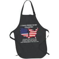 I Take Pride In My Country USA Apron