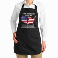 I Take Pride In My Country USA Apron