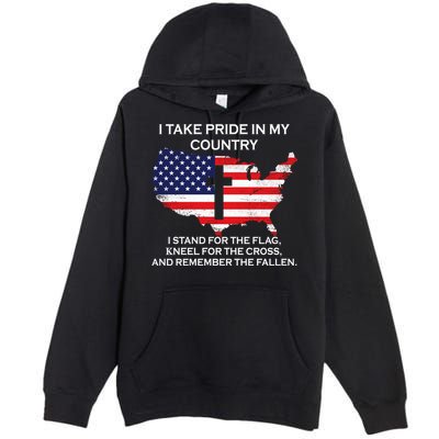 I Take Pride In My Country USA Premium Pullover Hoodie