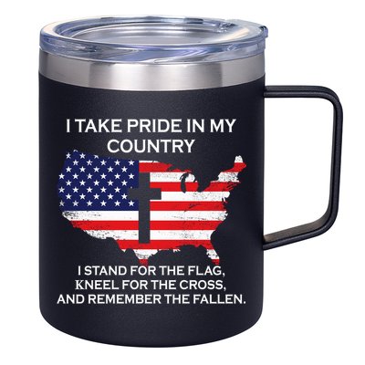 I Take Pride In My Country USA 12oz Stainless Steel Coffee Mug