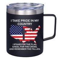 I Take Pride In My Country USA 12oz Stainless Steel Coffee Mug