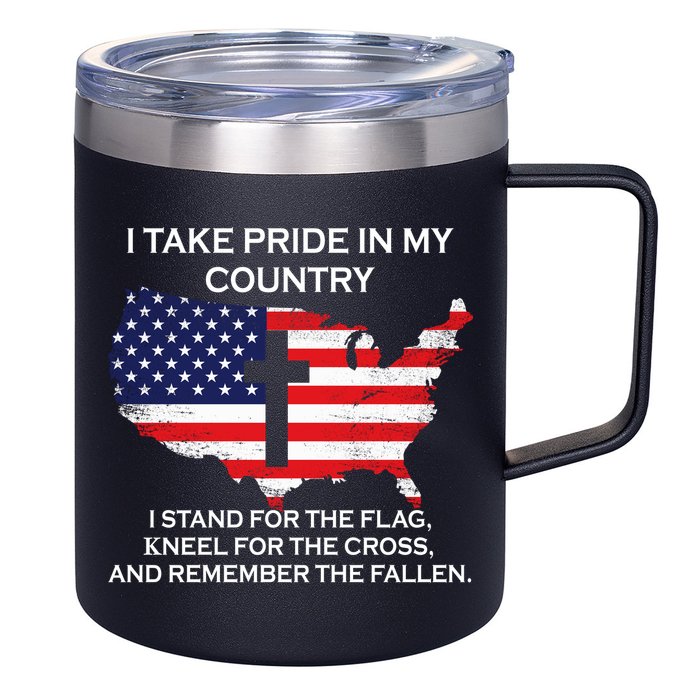 I Take Pride In My Country USA 12oz Stainless Steel Coffee Mug