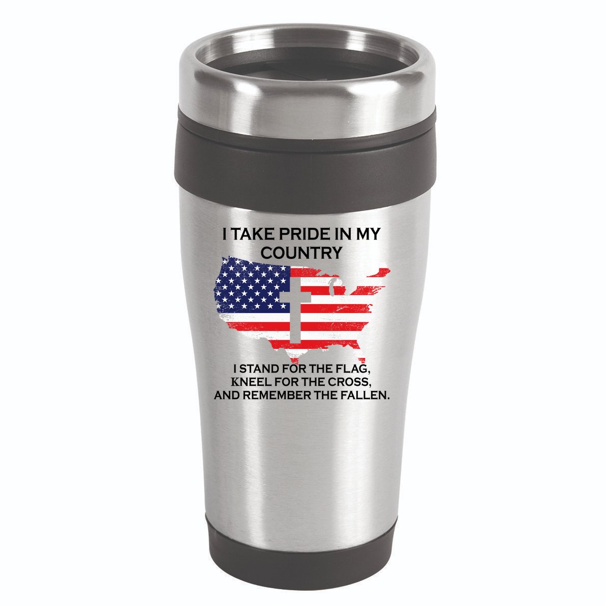 I Take Pride In My Country USA 16oz Travel Tumbler