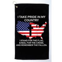 I Take Pride In My Country USA Golf Towel