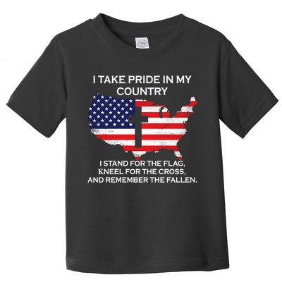 I Take Pride In My Country USA Toddler T-Shirt