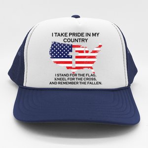 I Take Pride In My Country USA Trucker Hat