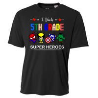 I Teach 5th Grade Superheroes Cooling Performance Crew T-Shirt