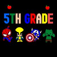 I Teach 5th Grade Superheroes Mug