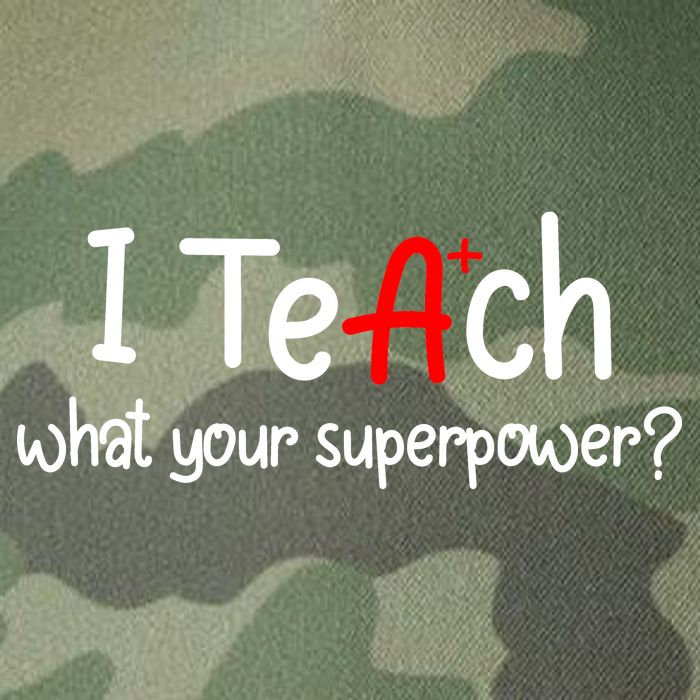 I Teach A+ Students What your Superpower? Legacy Tie Dye Trucker Hat