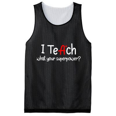 I Teach A+ Students What your Superpower? Mesh Reversible Basketball Jersey Tank
