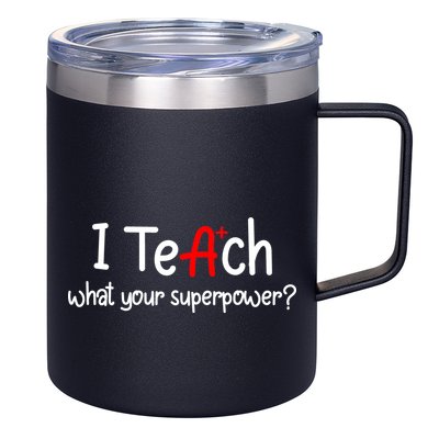 I Teach A+ Students What your Superpower? 12oz Stainless Steel Coffee Mug