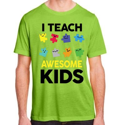 I Teach Awesome Kids Adult ChromaSoft Performance T-Shirt