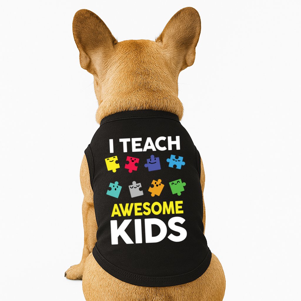 I Teach Awesome Kids Doggie Tank