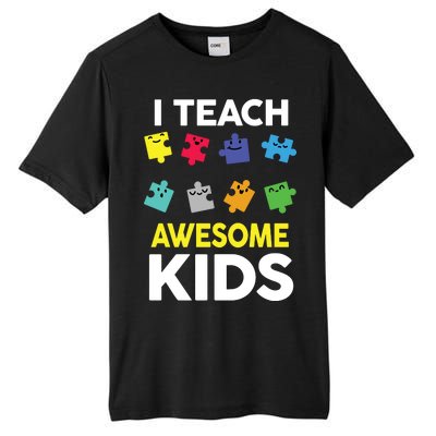 I Teach Awesome Kids Tall Fusion ChromaSoft Performance T-Shirt