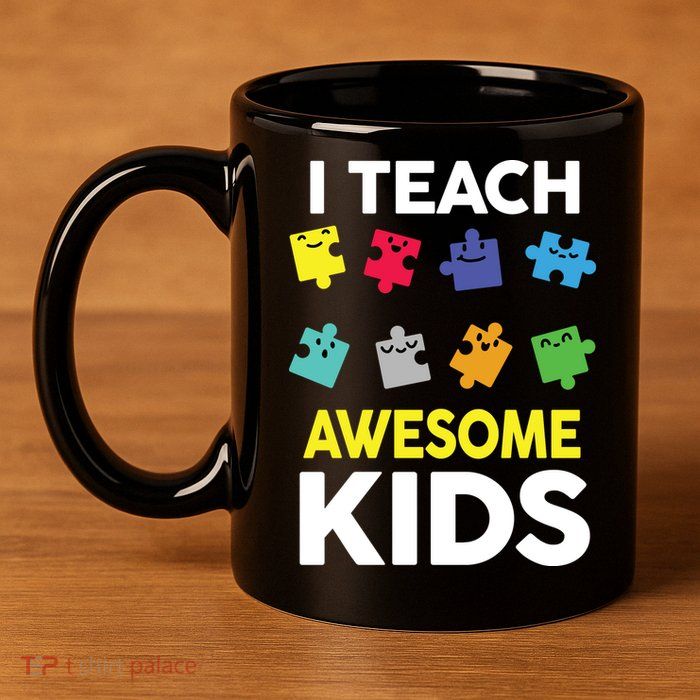 I Teach Awesome Kids 11oz C Handle Ceramic Mug