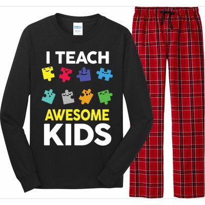 I Teach Awesome Kids Long Sleeve Pajama Set