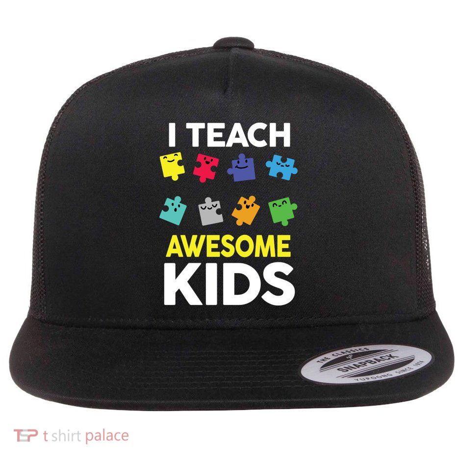 I Teach Awesome Kids Flatbill Hat