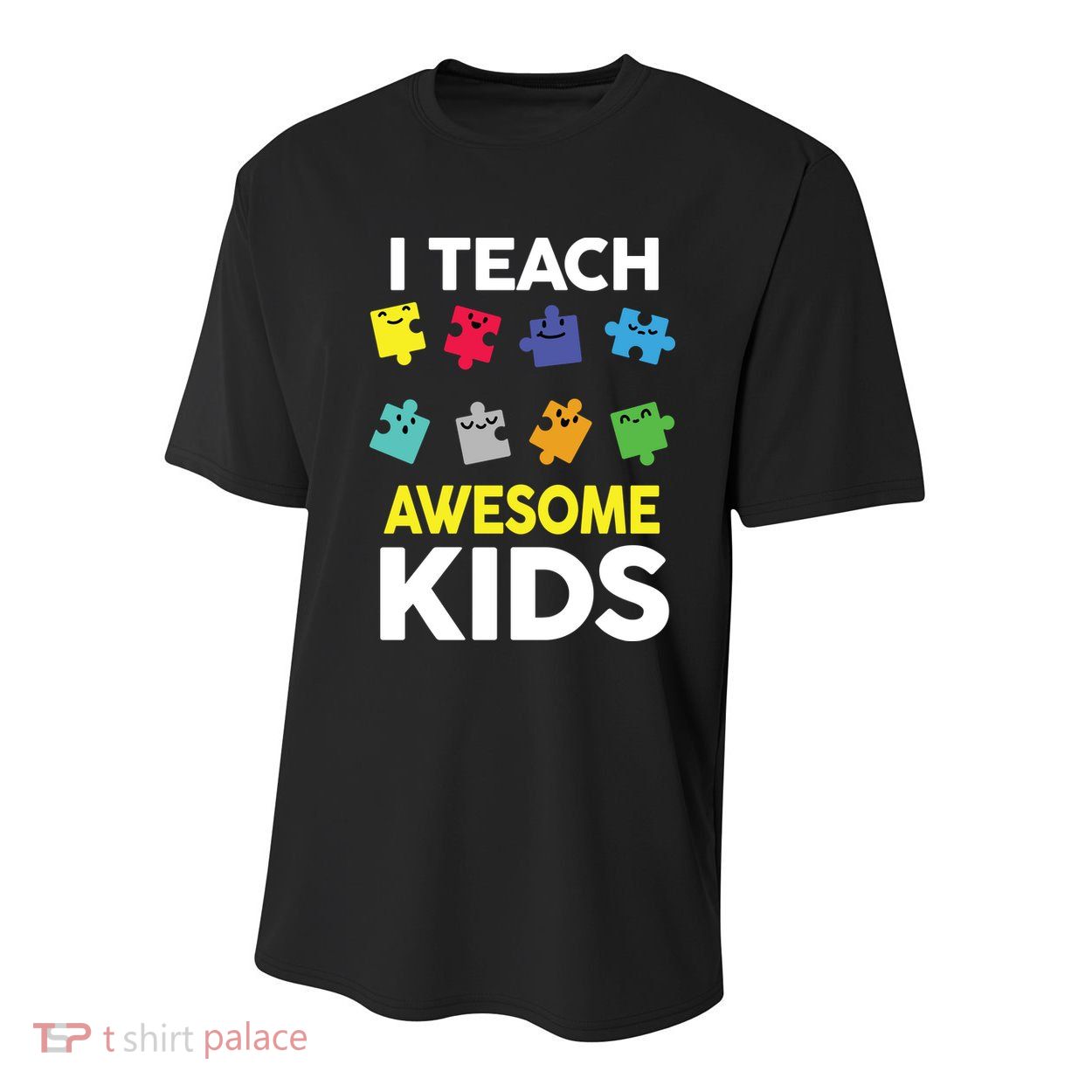 I Teach Awesome Kids Youth Performance Sprint T-Shirt