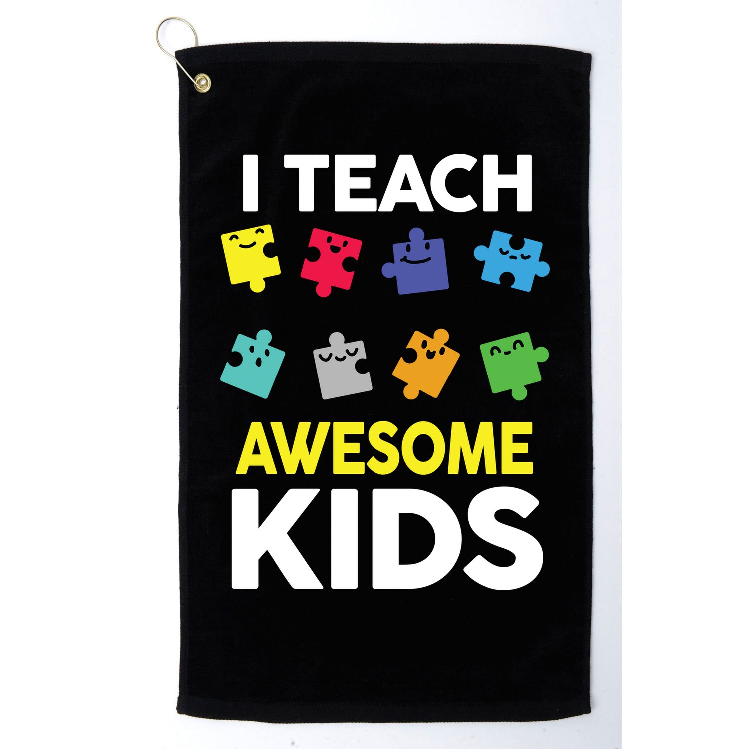 I Teach Awesome Kids Golf Towel
